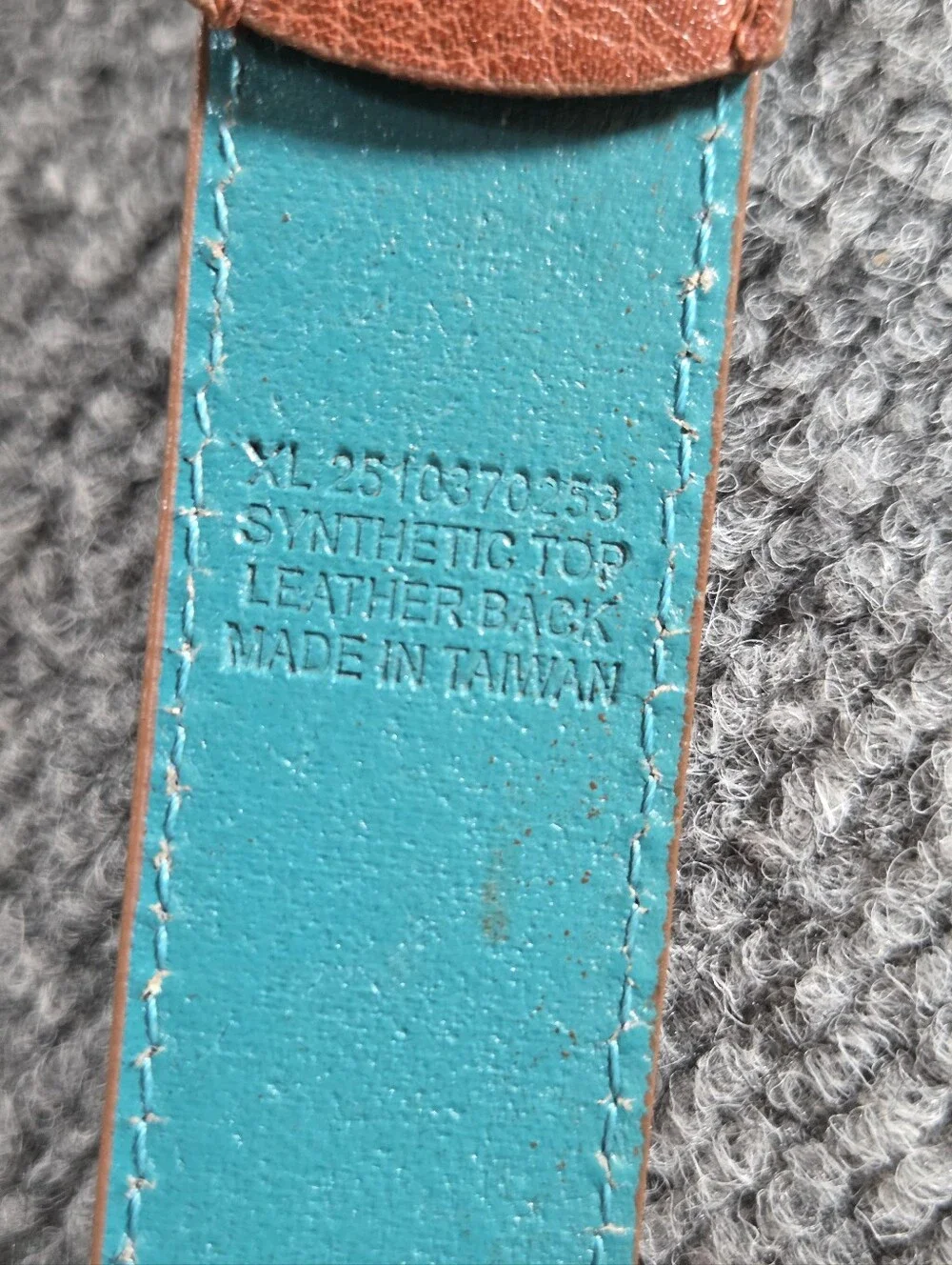 Catchfly Studio Women’s XL Western Heart Concho Belt Brown Teal Faux Leather